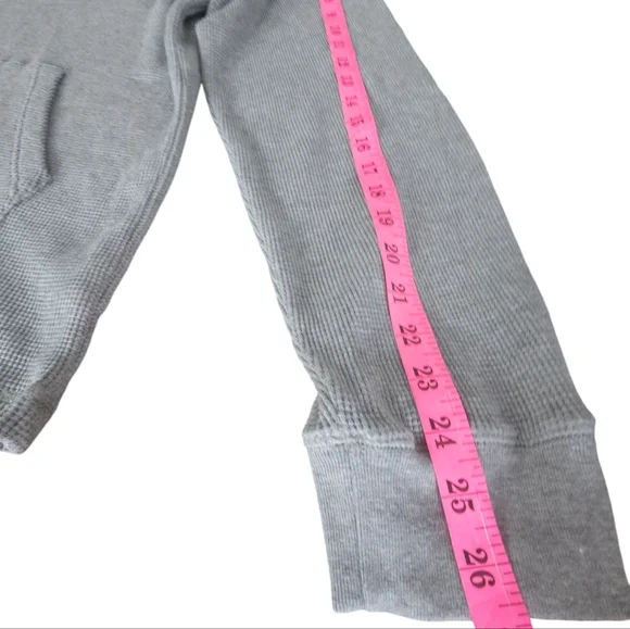 Polo Ralph Lauren Spell Out Bear Waffle Knit Hoodie Sweatshirt Size Large - Picture 16 of 16